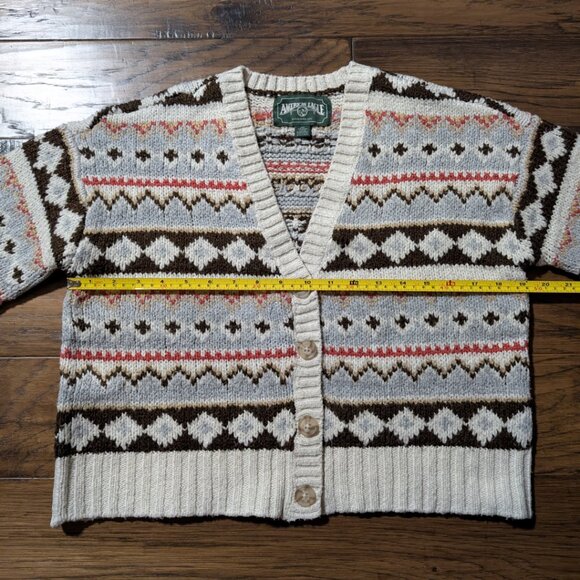 American Eagle Fair Isle knit cardigan sweater size XXS - Picture 5 of 16